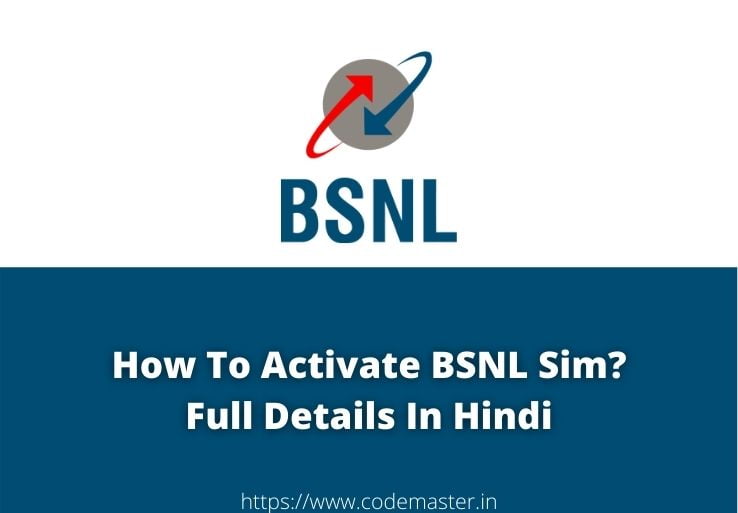 How To Activate BSNL Sim