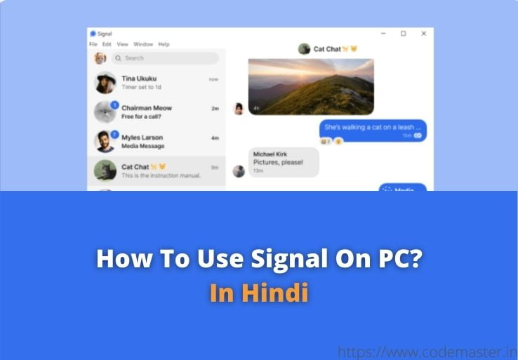 How To Use Signal On PC? | In Hindi